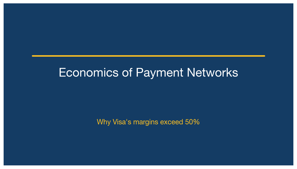 The Economics of Payment Networks: Why Visa's Margins Exceed 50%