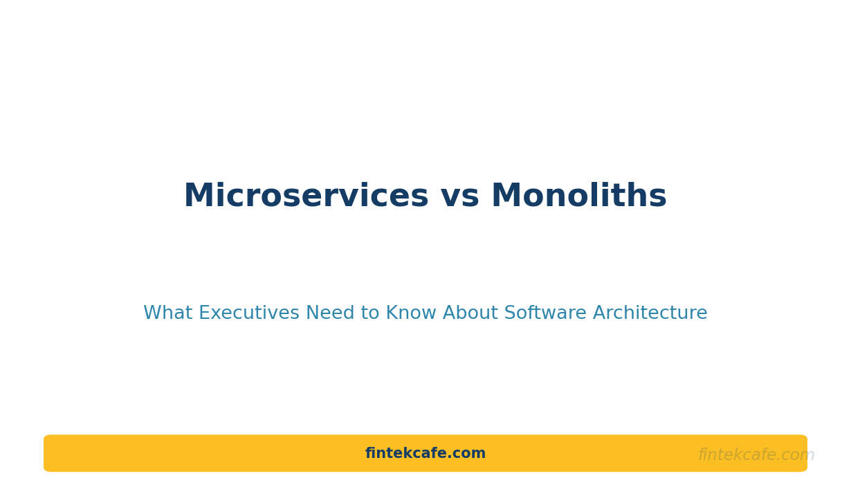 Microservices vs Monoliths