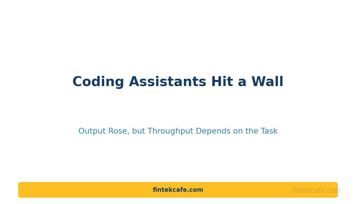 AI Coding Assistants Hit the Productivity Wall: What the Data Actually Shows