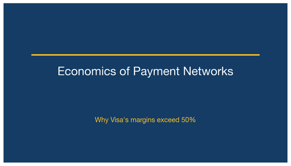 The Economics of Payment Networks: Why Visa's Margins Exceed 50%