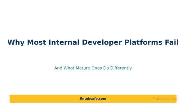 Why Most Internal Developer Platforms Fail (And What Mature Ones Do Differently)