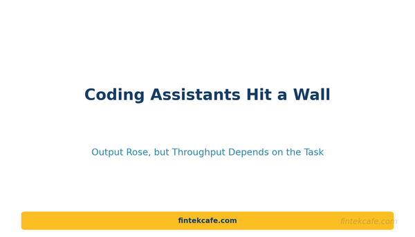 AI Coding Assistants Hit the Productivity Wall: What the Data Actually Shows