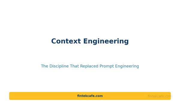 Context Engineering: The Discipline That Replaced Prompt Engineering