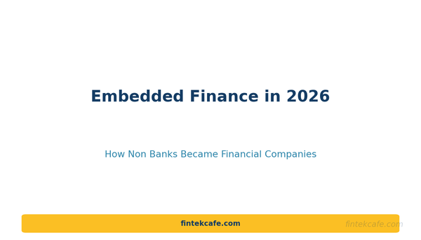 Embedded Finance in 2026: How Non-Banks Became Financial Companies