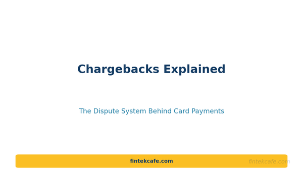 Chargebacks Explained: The Dispute System Behind Card Payments