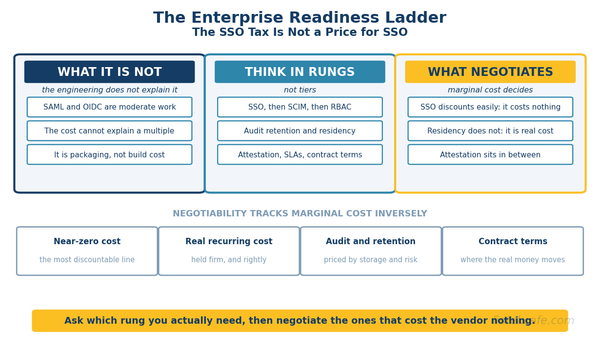 The SSO Tax and the Enterprise-Readiness Ladder: What B2B Software Really Charges For